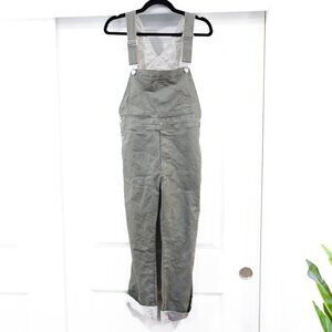 Milkfed Medium Distressed Green Gray Neutral Overalls Full Length